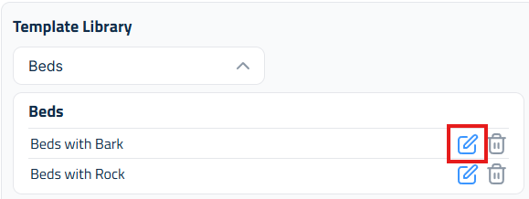 Figura 4: Botón Editar para Plantillas.